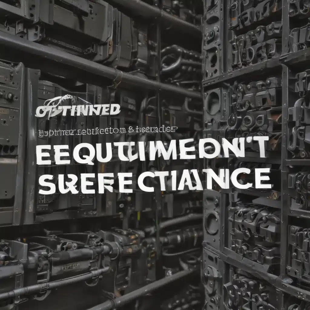 Optimized Equipment Selection Guidance